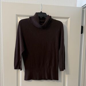 Kasper Rich Brown Turtleneck Sweater